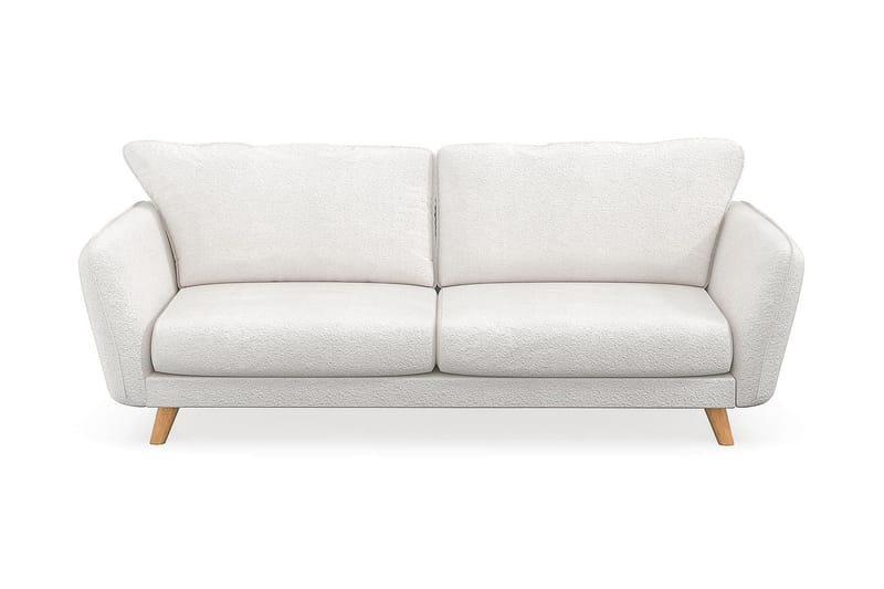 Trend Lyx 3-seters Sofa i Bouclé - Hvit - Møbler - Sofaer - 3 seter sofa