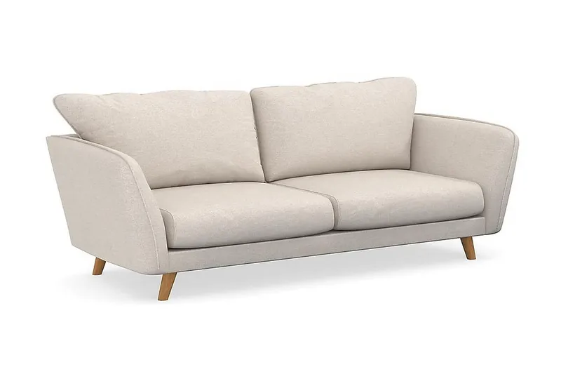 Trend Lyx 3-seters Stoffsofa, Beige