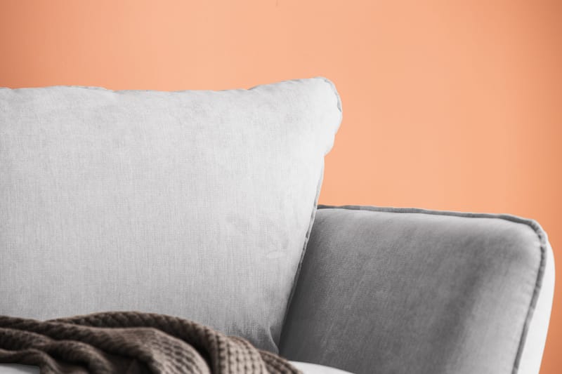 Trend Lyx 3-seters Stoffsofa - Lys grå - Møbler - Sofaer - 3 seter sofa