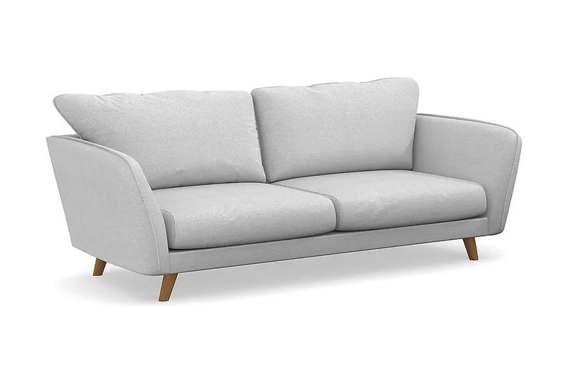 Trend Lyx 3-seters Stoffsofa - Lys grå - Møbler - Sofaer - 3 seter sofa