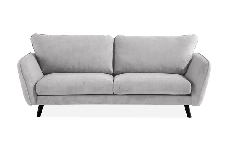 Trend Lyx 3-seters Stoffsofa, Lys grå