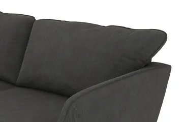 Trend Lyx 4-seters Høyrevendt U-formet Sofa med Divan og Sjeselong i Manchester - Mørkegrå - Møbler - Sofaer - U-sofa