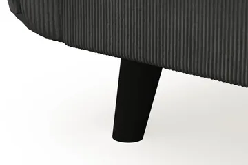 Trend Lyx 4-seters Høyrevendt U-formet Sofa med Divan og Sjeselong i Manchester - Mørkegrå - Møbler - Sofaer - U-sofa