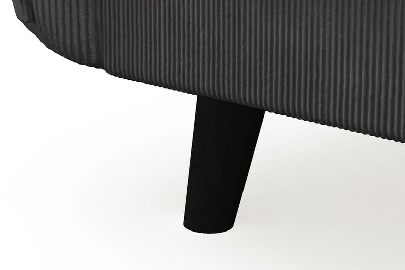 Trend Lyx 4-seters Høyrevendt U-formet Sofa med Divan og Sjeselong i Manchester - Mørkegrå - Møbler - Sofaer - U-sofa