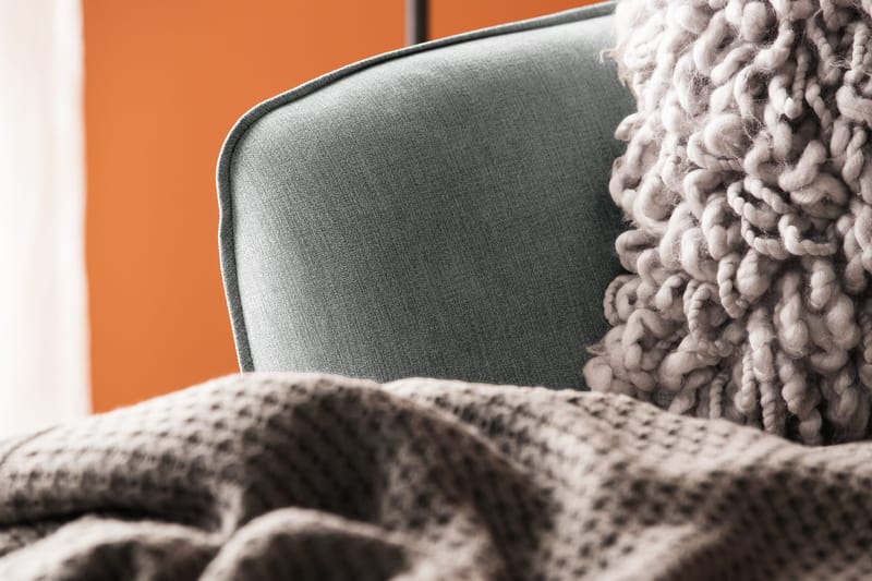 Trend Lyx 4-seters Høyrevendt U-formet Sofa med Divan og Sjeselong i Stoff - Grå - Møbler - Sofaer - U-sofa