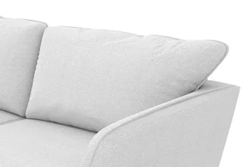 Trend Lyx 4-seters Høyrevendt U-formet Sofa med Divan og Sjeselong i Stoff - Lysegrå - Møbler - Sofaer - U-sofa
