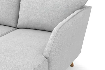 Trend Lyx 4-seters Venstrevendt U-formet Sofa med Divan og Sjeselong i Stoff - Lys grå - Møbler - Sofaer - U-sofa