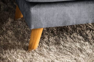 Trend Lyx 4-seters Venstrevendt U-formet Sofa med Divan og Sjeselong i Stoff - Mørk grå - Møbler - Sofaer - U-sofa