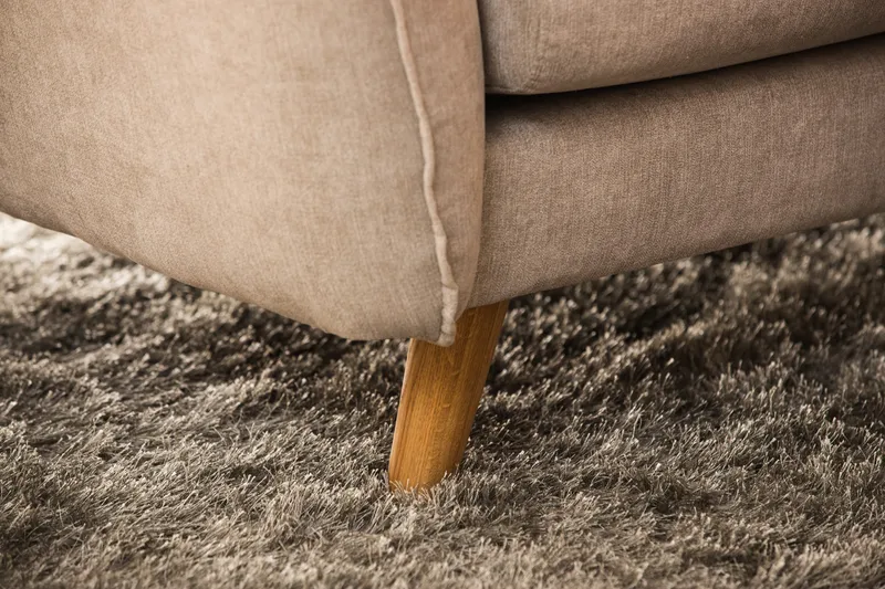 Trend Lyx 6-seter Vendbar L-formet Hjørnesofa i Stoff - Beige - Møbler - Sofaer - Hjørnesofaer