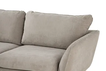 Trend Lyx 6-seter Vendbar L-formet Hjørnesofa i Stoff - Beige - Møbler - Sofaer - Hjørnesofaer