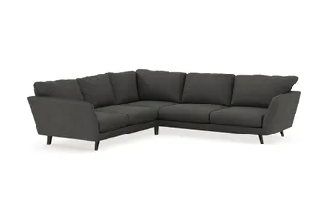 Trend Lyx 6-seters Vendbar L-formet Hjørnesofa i Manchester - Mørkegrå - Møbler - Sofaer - Hjørnesofaer