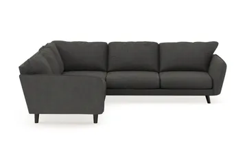 Trend Lyx 6-seters Vendbar L-formet Hjørnesofa i Manchester - Mørkegrå - Møbler - Sofaer - Hjørnesofaer