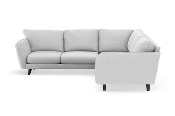 Trend Lyx 6-seters Vendbar L-formet Hjørnesofa i Stoff - Lysegrå - Møbler - Sofaer - Hjørnesofaer