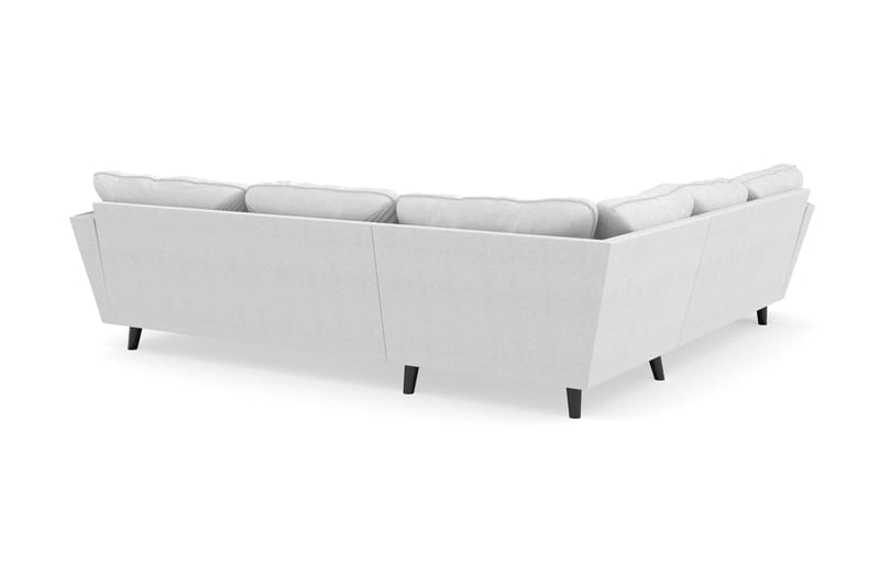 Trend Lyx 6-seters Vendbar L-formet Hjørnesofa i Stoff - Lysegrå - Møbler - Sofaer - Hjørnesofaer