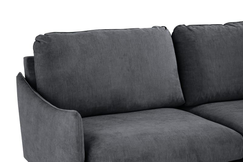 Trend Lyx Hjørnesofa Vendbar - Mørkegrå/Eik - Møbler - Sofaer - Hjørnesofaer