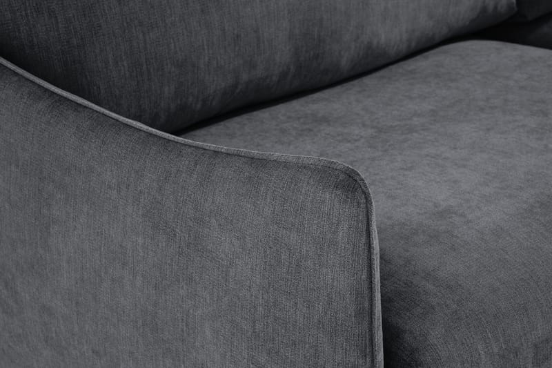 Trend Lyx Hjørnesofa Vendbar - Mørkegrå/Eik - Møbler - Sofaer - Hjørnesofaer