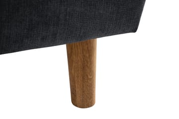 Trend Lyx Hjørnesofa Vendbar - Mørkegrå/Eik - Møbler - Sofaer - Hjørnesofaer