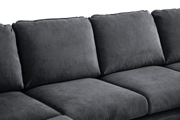 Trend Lyx U-Sofa med Divan Høyre - Mørkegrå - Møbler - Sofaer - U-sofa