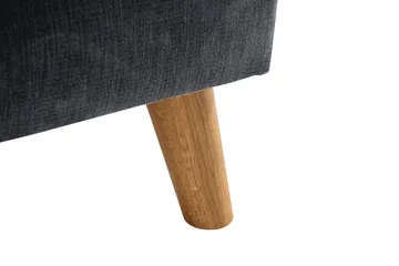 Trend Lyx U-Sofa med Divan Høyre - Mørkegrå/Eik - Møbler - Sofaer - U-sofa