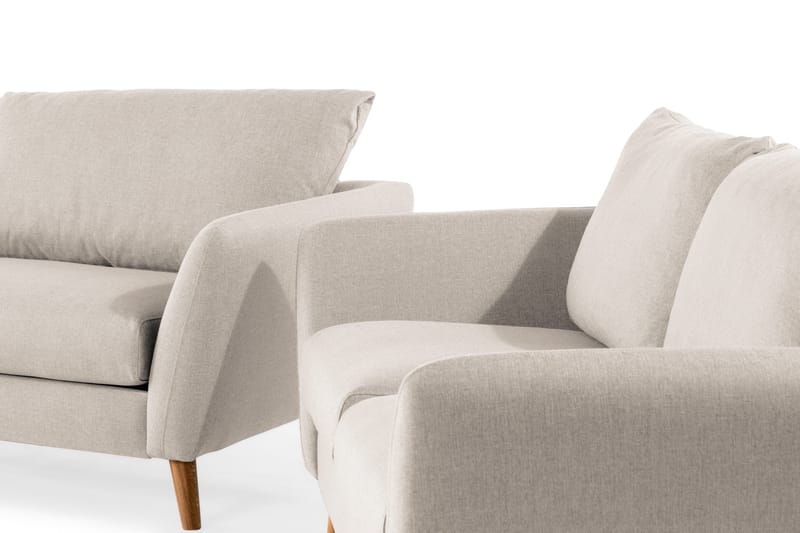 Trend Sofagruppe 3-seters + 2-seters Stoffsofa - Beige - Møbler - Sofaer - Sofagrupper