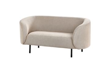 Tuka 2-seters Sofa i Stoff med Metallben - Beige|Grå|Svart - Møbler - Sofaer - 2 seter sofa