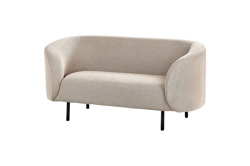 Tuka 2-seters Sofa i Stoff med Metallben - Beige|Grå|Svart - Møbler - Sofaer - 2 seter sofa