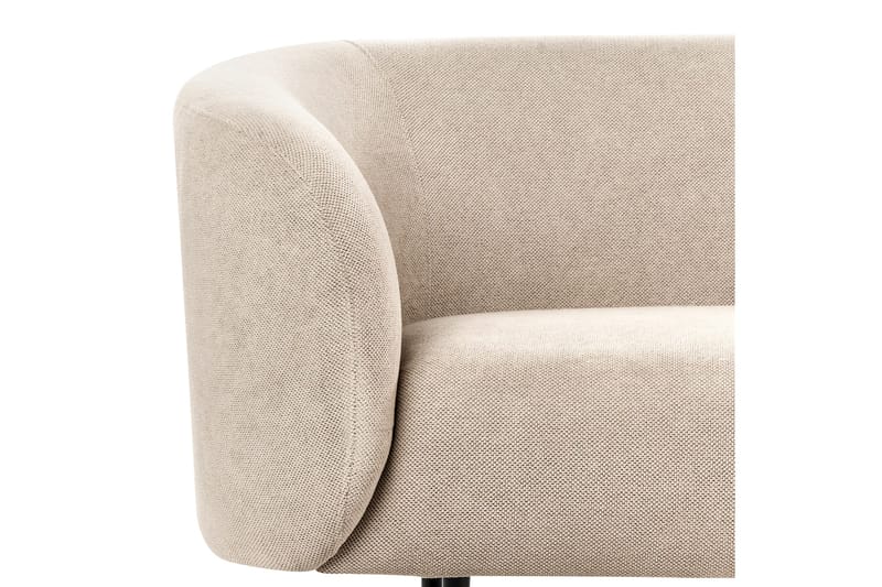 Tuka 2-seters Sofa i Stoff med Metallben - Beige|Grå|Svart - Møbler - Sofaer - 2 seter sofa