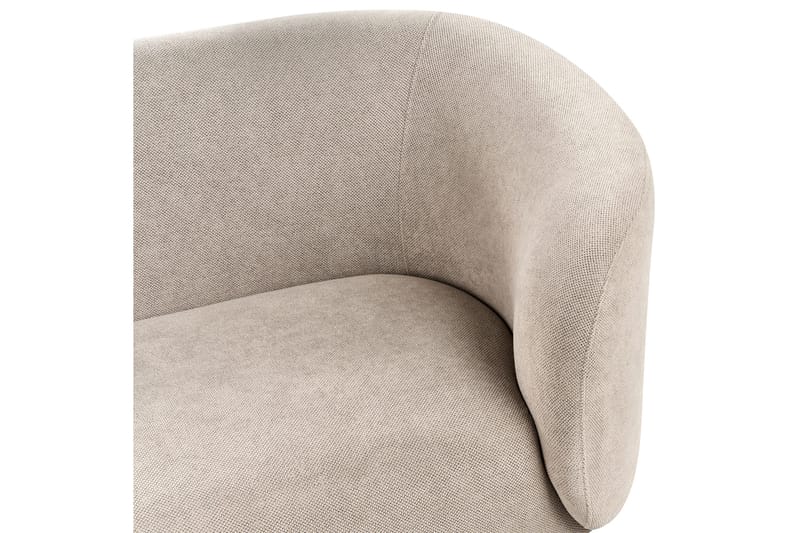 Tuka 2-seters Sofa i Stoff med Metallben - Beige|Grå|Svart - Møbler - Sofaer - 2 seter sofa