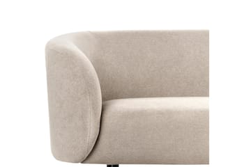 Tuka 3-seters Sofa med Avrundede Armlener i Bouclé - Beige|Grå|Svart - Møbler - Sofaer - 3 seter sofa
