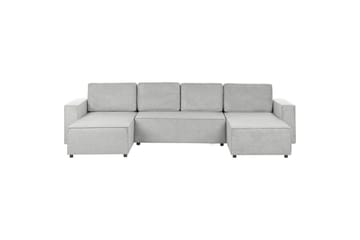 U-formad soffa Beliani Vatne Beige/svart Grey||Black - Møbler - Sofaer - Sofagrupper