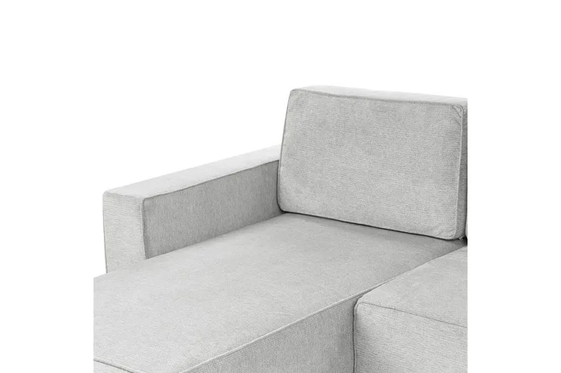U-formad soffa Beliani Vatne Beige/svart NO_BRAND Grey||Black - Møbler - Sofaer - Sofagrupper