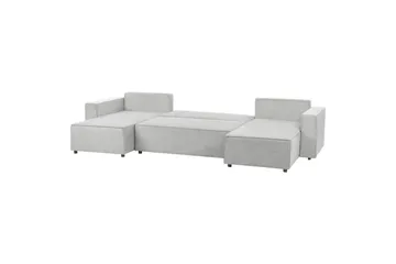 U-formad soffa Beliani Vatne Beige/svart NO_BRAND Grey||Black - Møbler - Sofaer - Sofagrupper