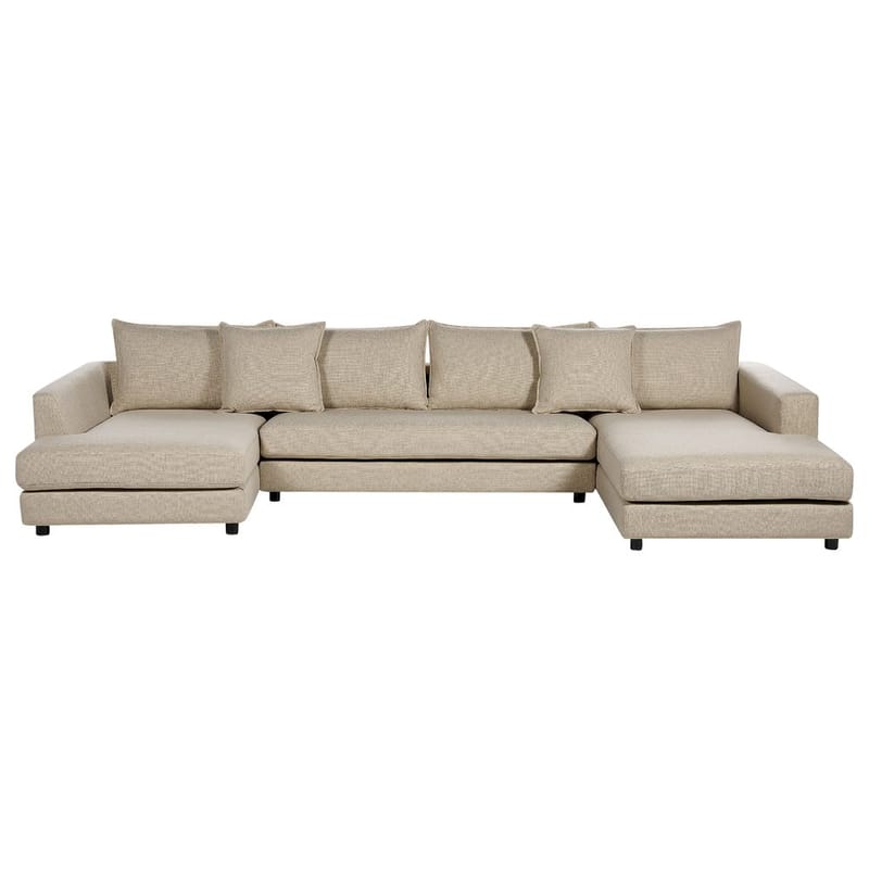 U-formet sofa Lilviken, Beige, svart