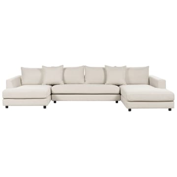 U-formet sofa Lilviken - Lys beige, svart - Møbler - Sofaer - Hjørnesofaer