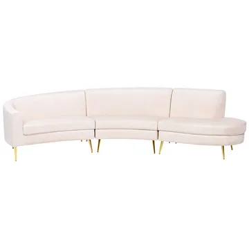 U-formet sofa Moss - Beige, Gull - Møbler - Sofaer - 4 seter sofa