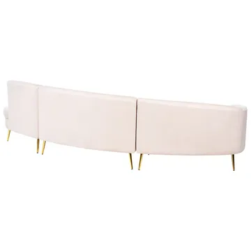 U-formet sofa Moss - Beige, Gull - Møbler - Sofaer - 4 seter sofa