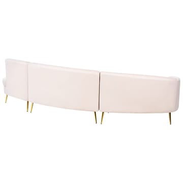 U-formet sofa Moss - Beige, Gull - Møbler - Sofaer - Fløyelssofaer