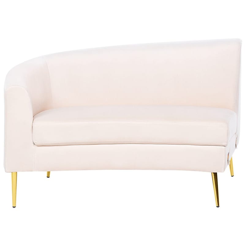 U-formet sofa Moss - Beige, Gull - Møbler - Sofaer - Fløyelssofaer