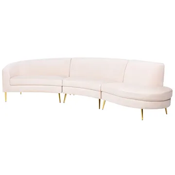 U-formet sofa Moss - Beige, Gull - Møbler - Sofaer - 4 seter sofa