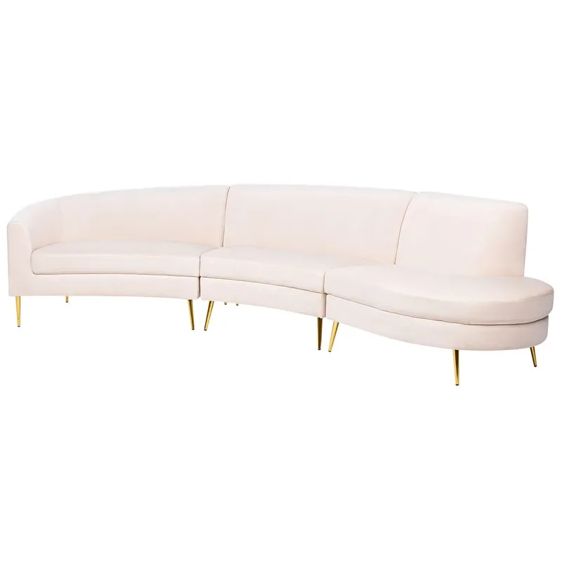 U-formet sofa Moss - Beige, Gull - Møbler - Sofaer - 4 seter sofa