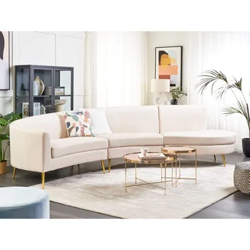 U-formet sofa Moss - Beige, Gull - Møbler - Sofaer - 4 seter sofa