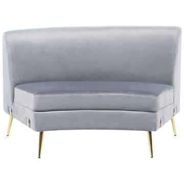 U-formet sofa Moss - Grå, Gull - Møbler - Sofaer - Fløyelssofaer