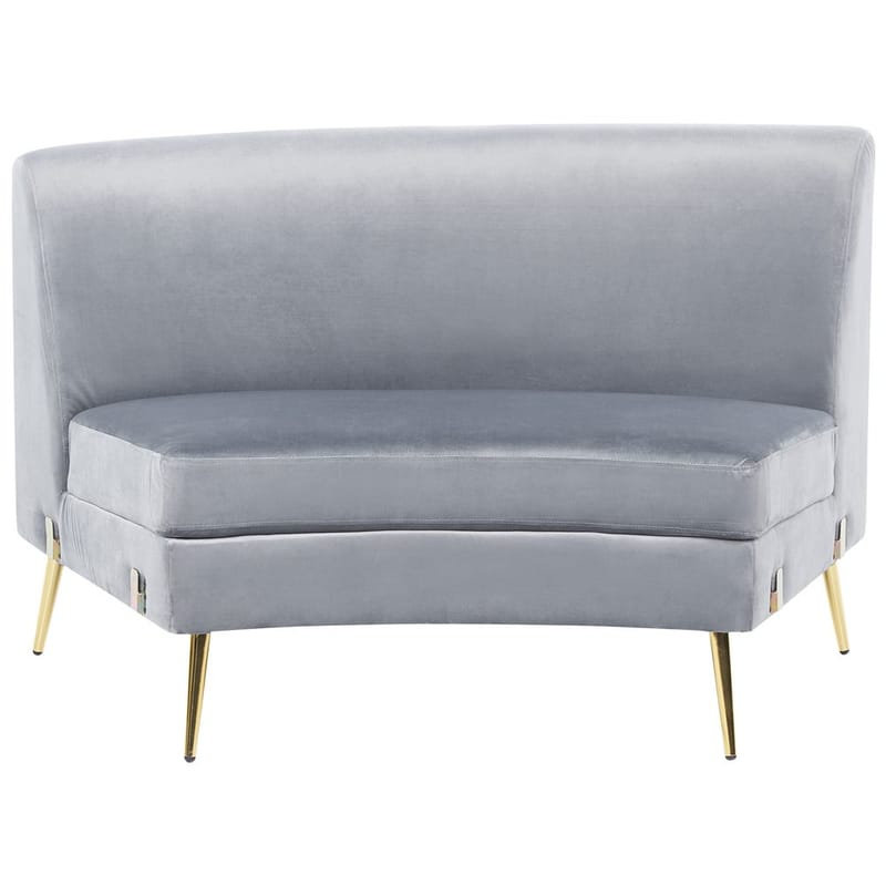 U-formet sofa Moss - Grå, Gull - Møbler - Sofaer - Fløyelssofaer