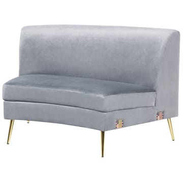 U-formet sofa Moss - Grå, Gull - Møbler - Sofaer - Fløyelssofaer