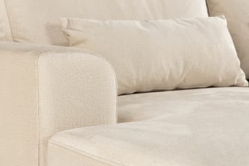 Copenhagen 5-seters Høyrevendt U-formet Sofa med Divan og Sjeselong i Fløyel - Beige - Møbler - Sofaer - U-sofa
