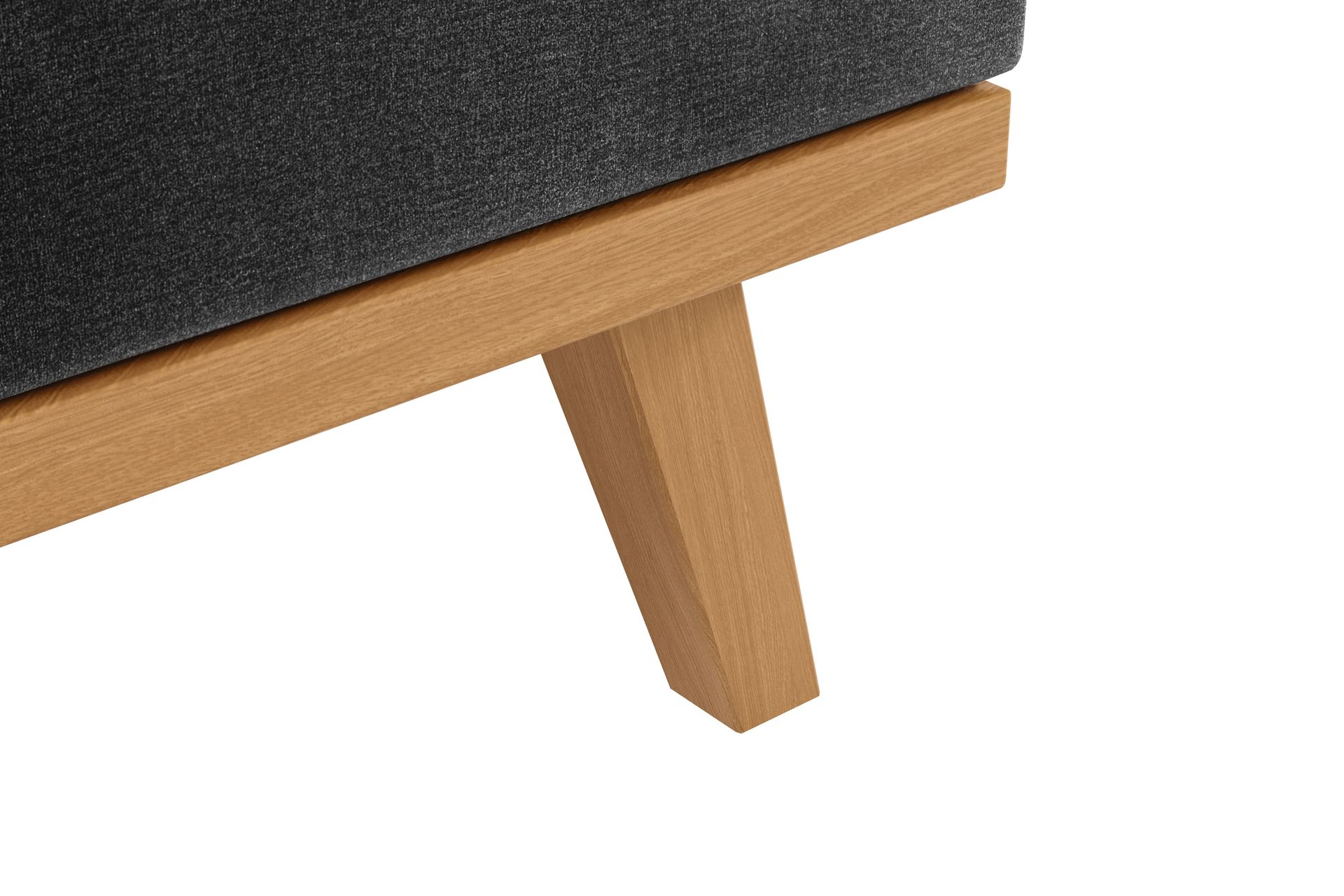 Copenhagen 5-seters Høyrevendt U-formet Sofa med Divan og Sjeselong i Fløyel - Mørk grå - Møbler - Sofaer - U-sofa