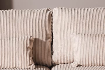 Copenhagen 5-seters Høyrevendt U-formet Sofa med Divan og Sjeselong i Manchester - Beige - Møbler - Sofaer - U-sofa