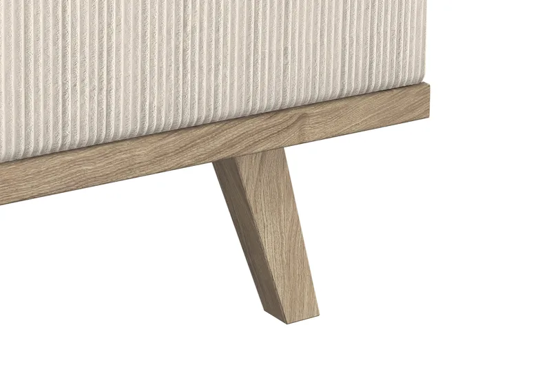 Copenhagen 5-seters Høyrevendt U-formet Sofa med Divan og Sjeselong i Manchester - Beige - Møbler - Sofaer - U-sofa