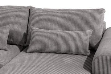 Copenhagen 5-seters Høyrevendt U-formet Sofa med Divan og Sjeselong i Manchester - Mørk grå - Møbler - Sofaer - U-sofa