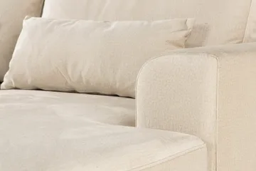 Copenhagen 5-seters Venstrevendt U-formet Sofa med Divan og Sjeselong i Fløyel - Beige - Møbler - Sofaer - U-sofa
